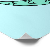 マーメイドおもしろい名前をカスタムする&カラーポスター ポスター (角)