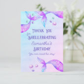 マーメイドおもしろい・プン・マー・メイド彼女の日の避難所 サンキューカード (スタンド正面)