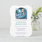 マーメイドお洒落ガールバースデーパーティー 招待状 (スタンド正面)