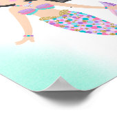 マーメイドお洒落チルドレン子供部屋プリント ポスター (角)