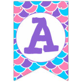 マーメイドお洒落テールハッピーバースデー バンティングフラッグ (第3の旗)