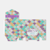 マーメイドお洒落テール1st誕生日ガールありがとう フェイバーボックス (折り畳みなし)