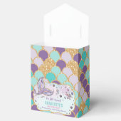 マーメイドお洒落テール1st誕生日ガールありがとう フェイバーボックス (オープン)