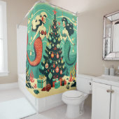 「マーメイドお洒落ホリデーシーン」 シャワーカーテン (インサイチュ)
