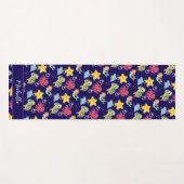 マーメイドお洒落レインボー海の誕生日パーティー ヨガマット (正面(横))