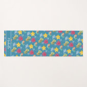 マーメイドお洒落レインボー海の誕生日パーティー ヨガマット (正面(横))