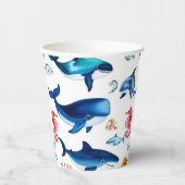 マーメイドお洒落レインボー海の誕生日パーティー 紙コップ (正面)