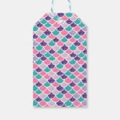 マーメイドお洒落水中プールパーティー誕生日 ギフトタグ (裏面)