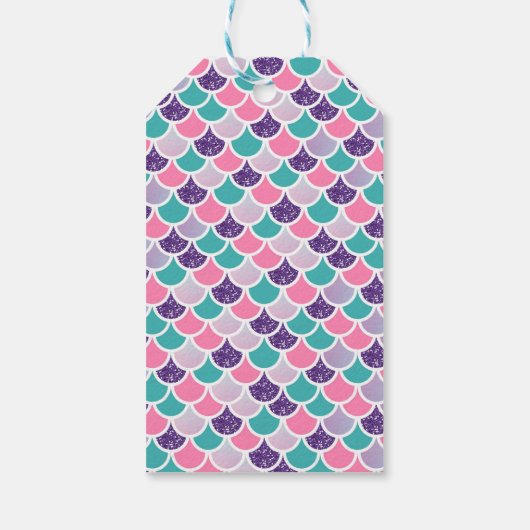 マーメイドお洒落水中プールパーティー誕生日 ギフトタグ (裏面)