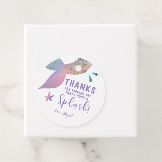 マーメイドお洒落誕生日パーティーありがとう フェイバータグ (インサイチュ)