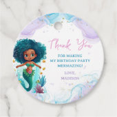 マーメイドお洒落誕生日パーティーありがとう フェイバータグ (正面)