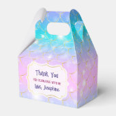 マーメイドお洒落誕生日パーティーありがとう フェイバーボックス (裏面サイド)