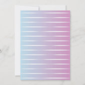 マーメイドお洒落誕生日招待状 招待状 (裏面)