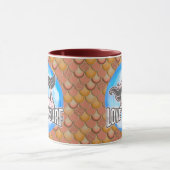 マーメイドかわいいピンクのマグカップ マグカップ (中央)