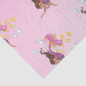 マーメイドかわいい泡ピンクのティッシュラッピング紙 薄葉紙 (詳細)