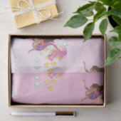 マーメイドかわいい泡ピンクのティッシュラッピング紙 薄葉紙 (ギフト)