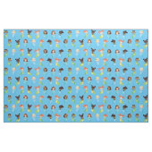 マーメイドかわいい漫画キッズプリント生地 ファブリック (ファットクウォーター)