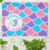 マーメイドかわいらしのハート キッチンタオル (折り畳み)