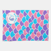 マーメイドかわいらしのハート キッチンタオル (横)