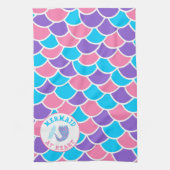 マーメイドかわいらしのハート キッチンタオル (縦)