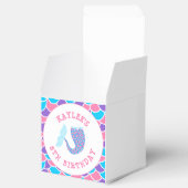 マーメイドかわいらしテールガールバースデーパーティー フェイバーボックス (オープン)