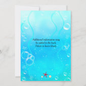 マーメイドかわいらしビーチアンダーシーパーティの招待状 招待状 (裏面)