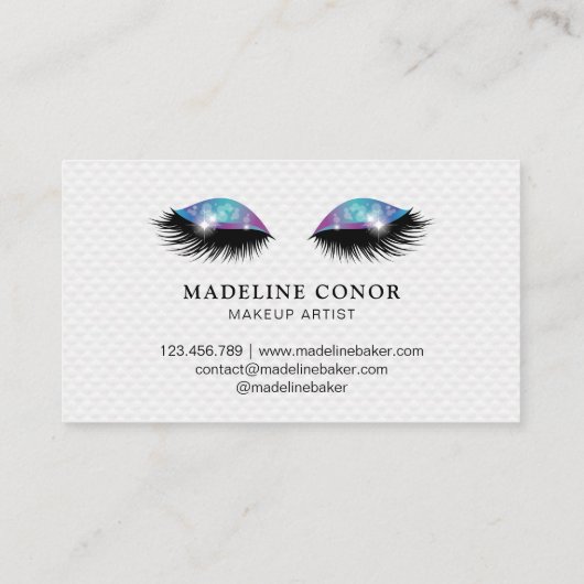 マーメイドがキラキラ輝くラグジュアリー 名刺 (裏面)