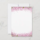 マーメイドが本を持ってくる赤ちゃんシャワー挿入カード 招待状 (裏面)