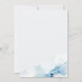 マーメイドが5歳の誕生日パーティーにダイビング 招待状 (裏面)