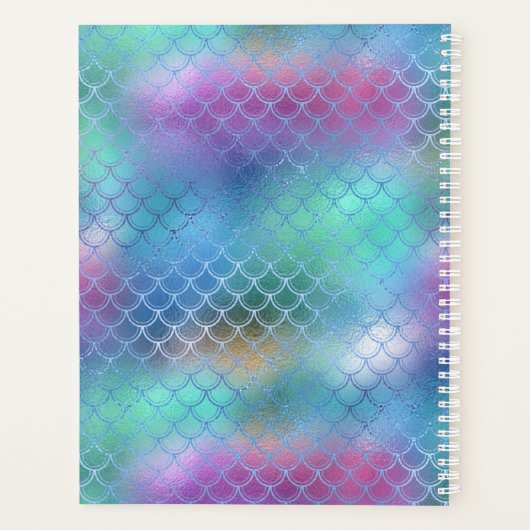 マーメイドきらめくあなたの名前共有あなたの輝き プランナー手帳 (裏面)