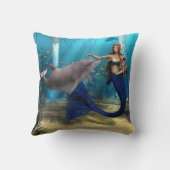 マーメイドとイルカ クッション (裏面)