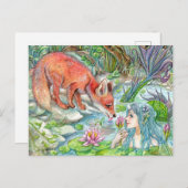 マーメイドとキツネ ポストカード (正面/裏面)