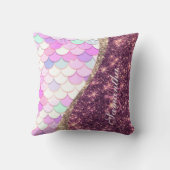 マーメイドとグリッター クッション (裏面)