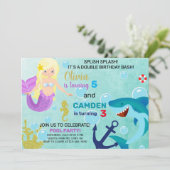 マーメイドとサメ兄弟姉妹の招待。 招待状 (スタンド正面)