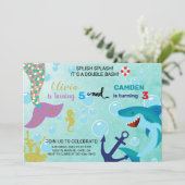 マーメイドとシャーク兄弟姉妹の招待。招待 招待状 (スタンド正面)