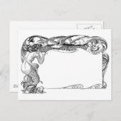 マーメイドとシーガル ポストカード (正面/裏面)