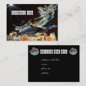 マーメイドとドルフィンズの名刺 名刺 (正面/裏面)