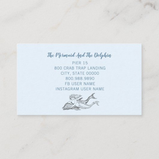 マーメイドとドルフィ航海のン 名刺 (裏面)