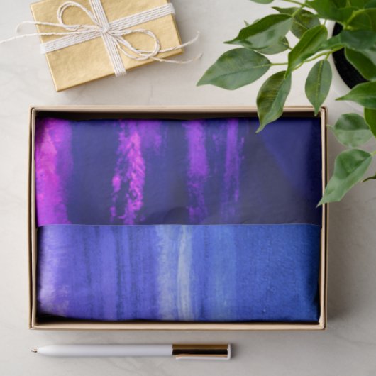 マーメイドとパープル海の組織とデコページ紙 薄葉紙 (ギフト)