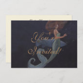 マーメイドとブルーフィッシュ招待状 招待状 (正面/裏面)