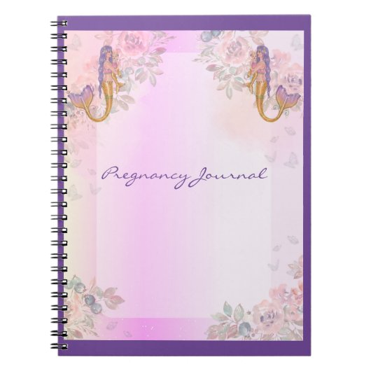 マーメイドとベビーアートby Renee Lavoie ノートブック (正面)