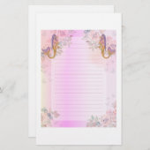 マーメイドとベビーアートby Renee Lavoie 便箋 (正面/裏面)