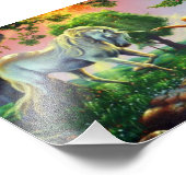 マーメイドとユニコーン フォトプリント            (角)