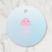 マーメイドと友達のガーリー誕生日パーティー フェイバータグ (裏面)