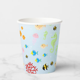 マーメイドと友達のガーリー誕生日パーティー 紙コップ