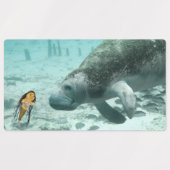 マーメイドと彼女の友人ラベルのダニ ラベル (デザイン1)