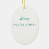 マーメイドと月のファンタジー芸術記憶 セラミックオーナメント (裏面)