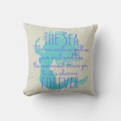 マーメイドと海引用文航海の沿岸コテージ クッション (正面)