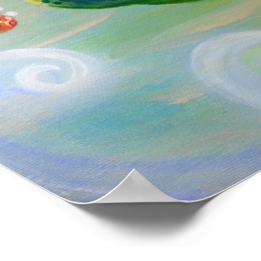 マーメイドと踊りフィッシュポスター ポスター (角)