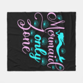 マーメイドのみのゾーン フリースブランケット (正面(横))